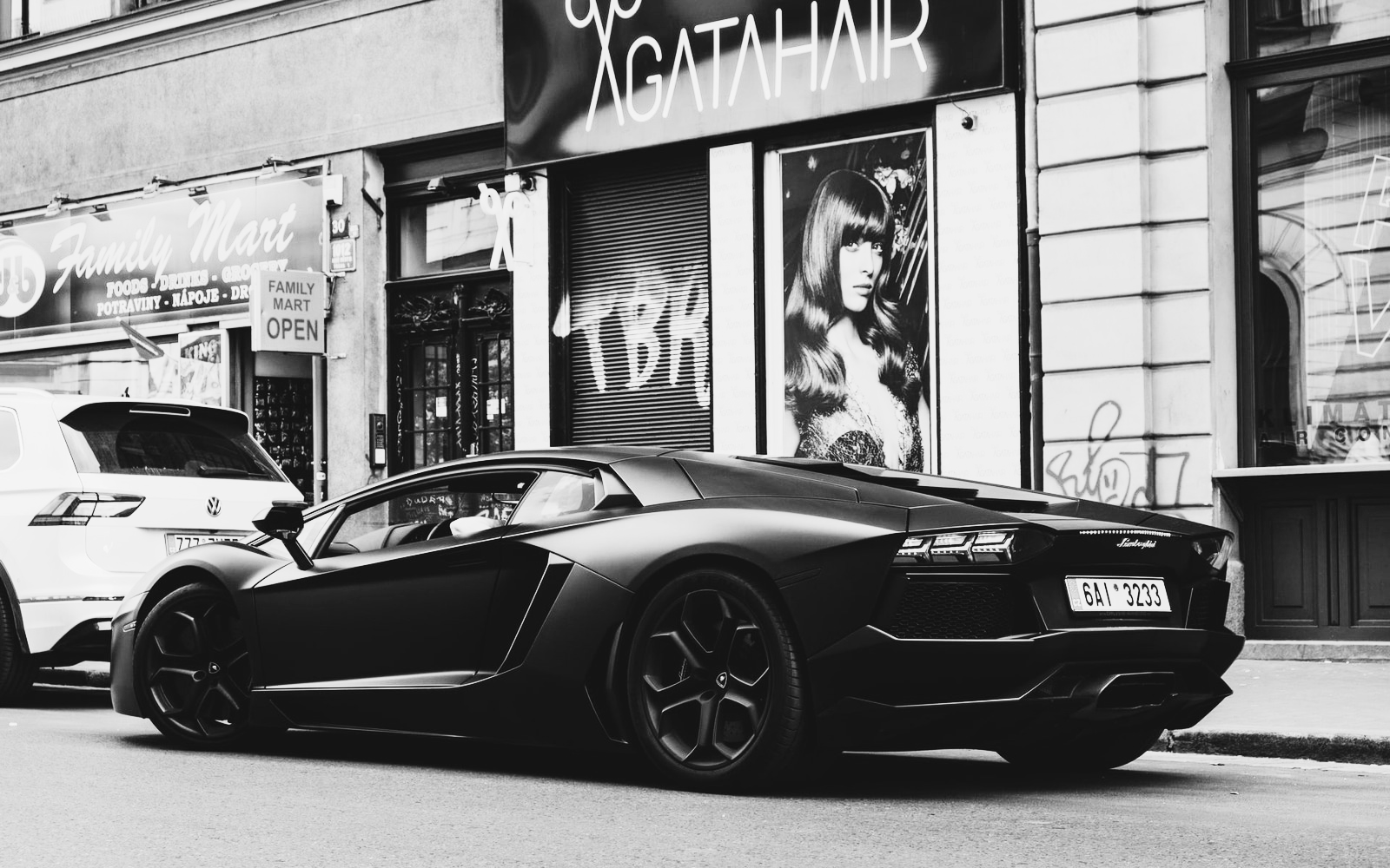 Lamborghini auf der Straße